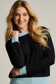 STITCHIN' COTTON CASHMERE SWEATER