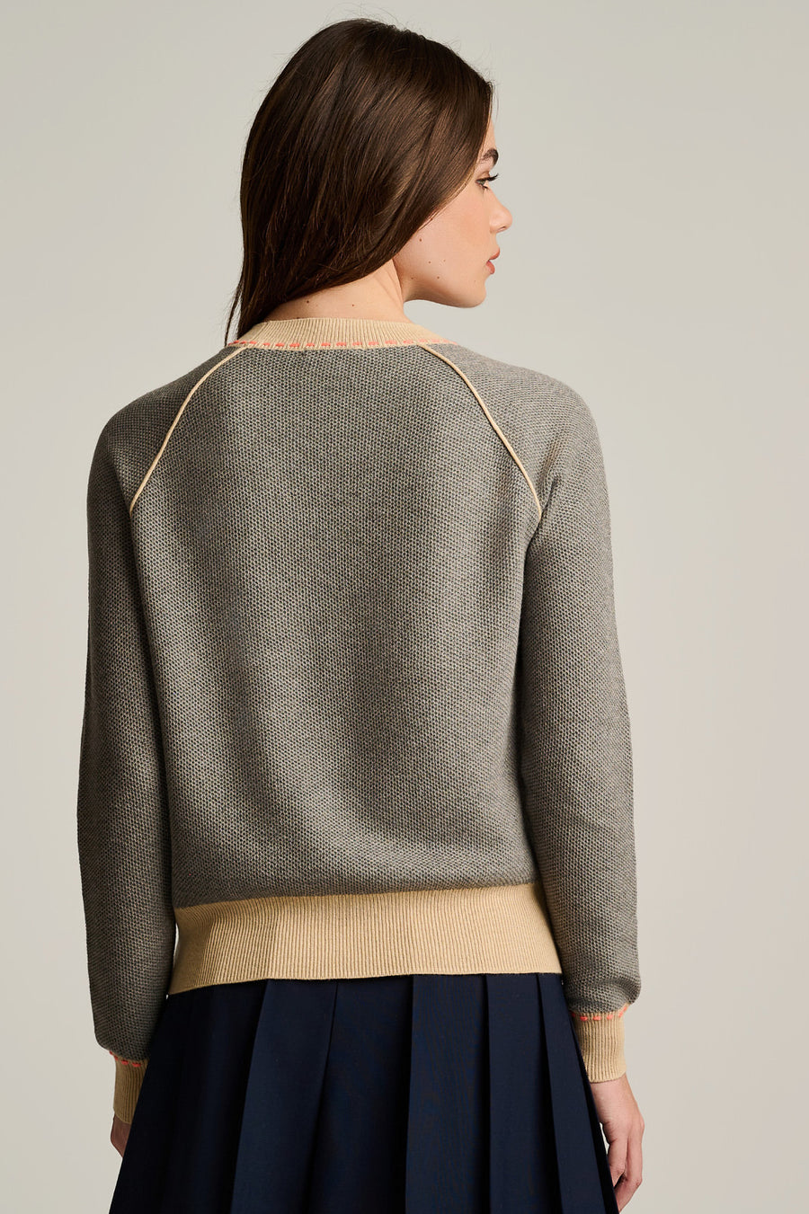 STITCHIN' COTTON CASHMERE SWEATER