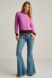 STITCHIN' COTTON CASHMERE SWEATER