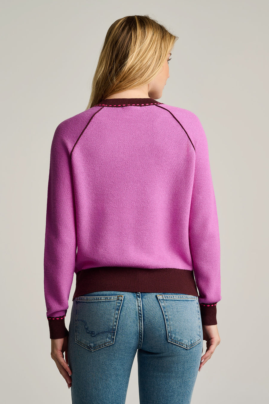 STITCHIN' COTTON CASHMERE SWEATER