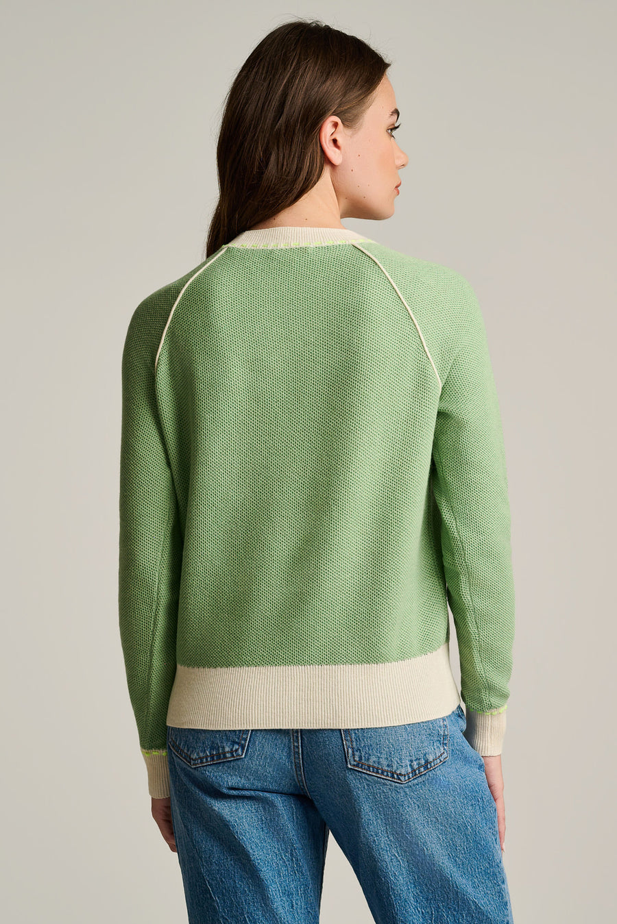 STITCHIN' COTTON CASHMERE SWEATER