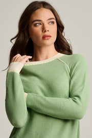 STITCHIN' COTTON CASHMERE SWEATER