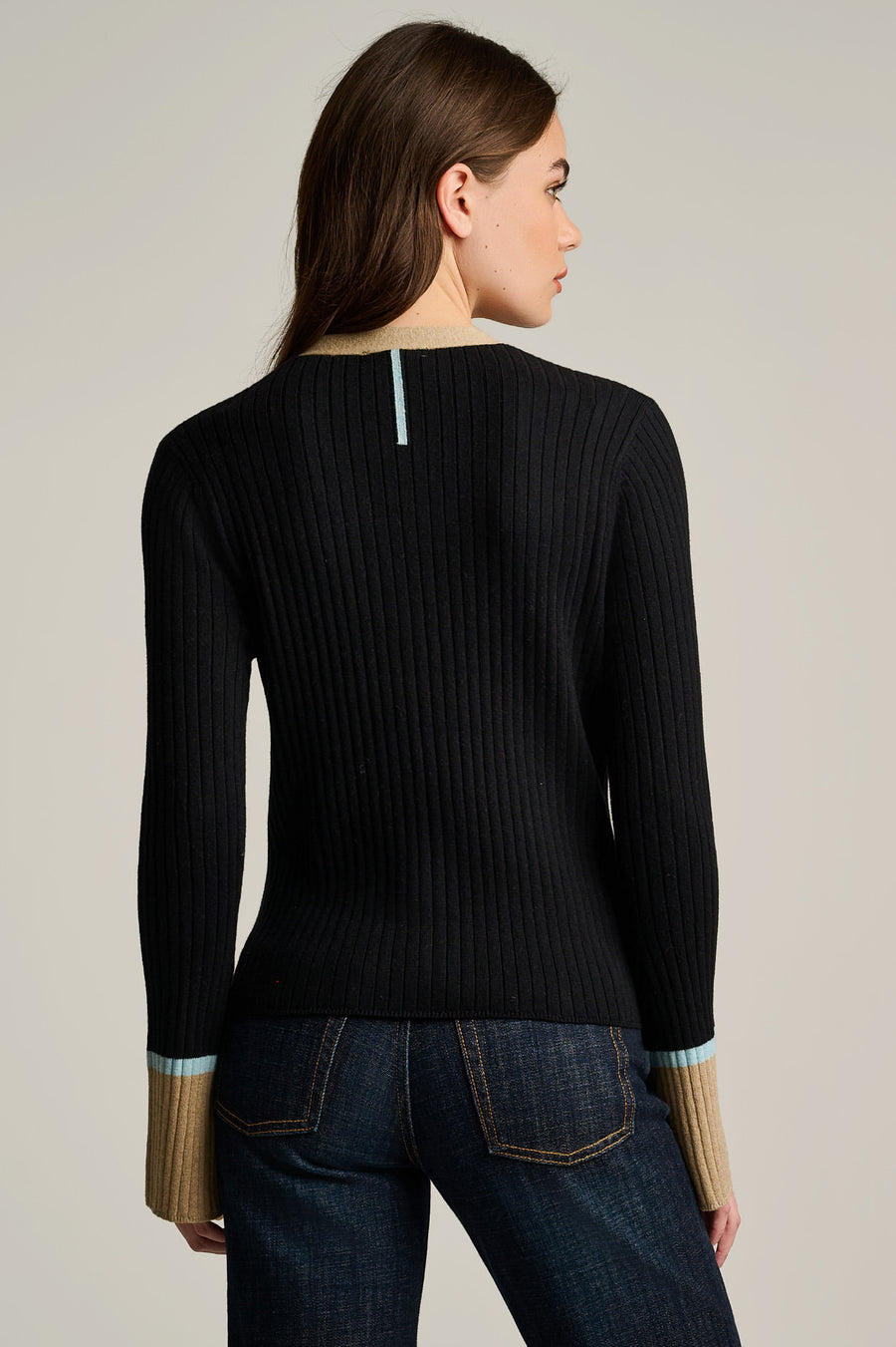 CUFF KEEPER COTTON CASHMERE CARDIGAN - Cardigan-LISA TODD