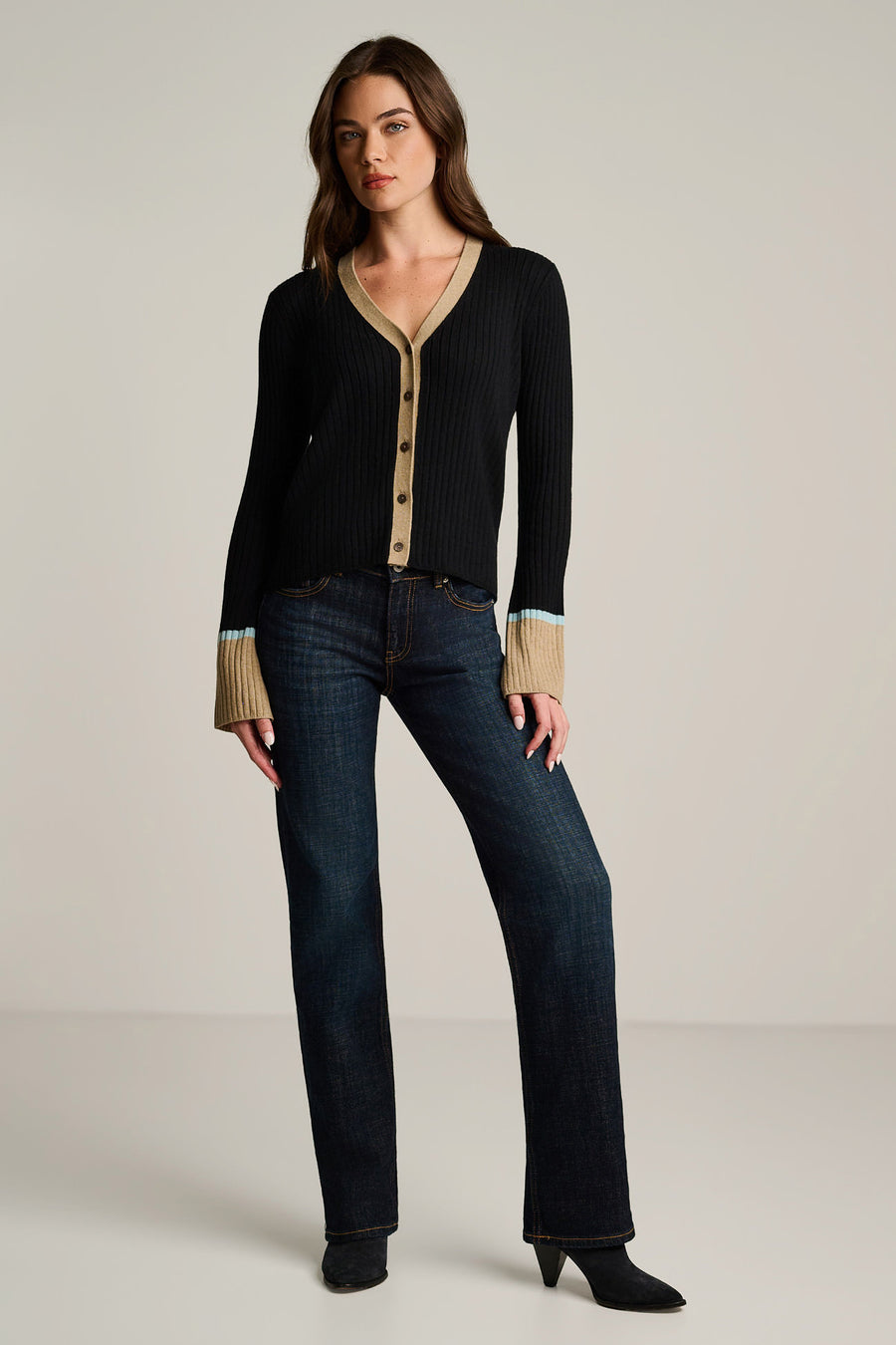 CUFF KEEPER COTTON CASHMERE CARDIGAN - Cardigan-LISA TODD