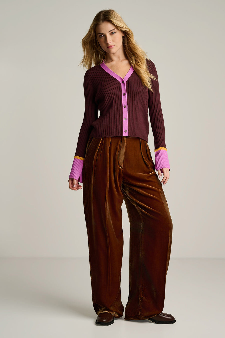 CUFF KEEPER COTTON CASHMERE CARDIGAN - Cardigan-LISA TODD
