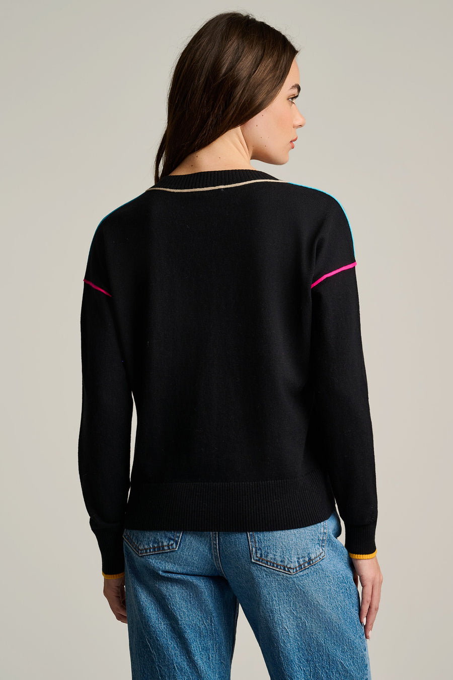 POP STIX COTTON CASHMERE SWEATER