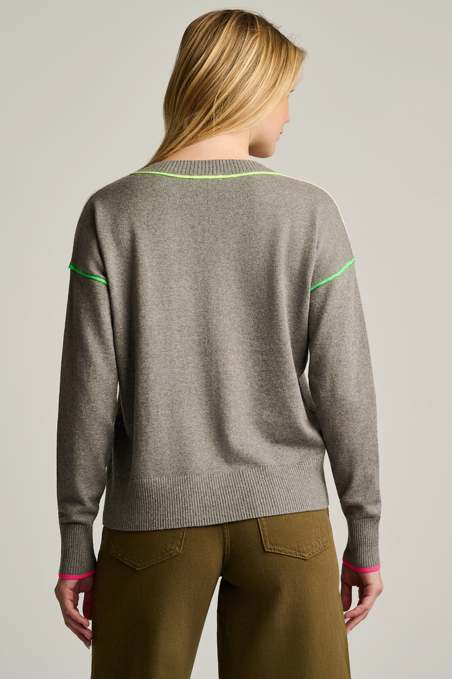POP STIX COTTON CASHMERE SWEATER