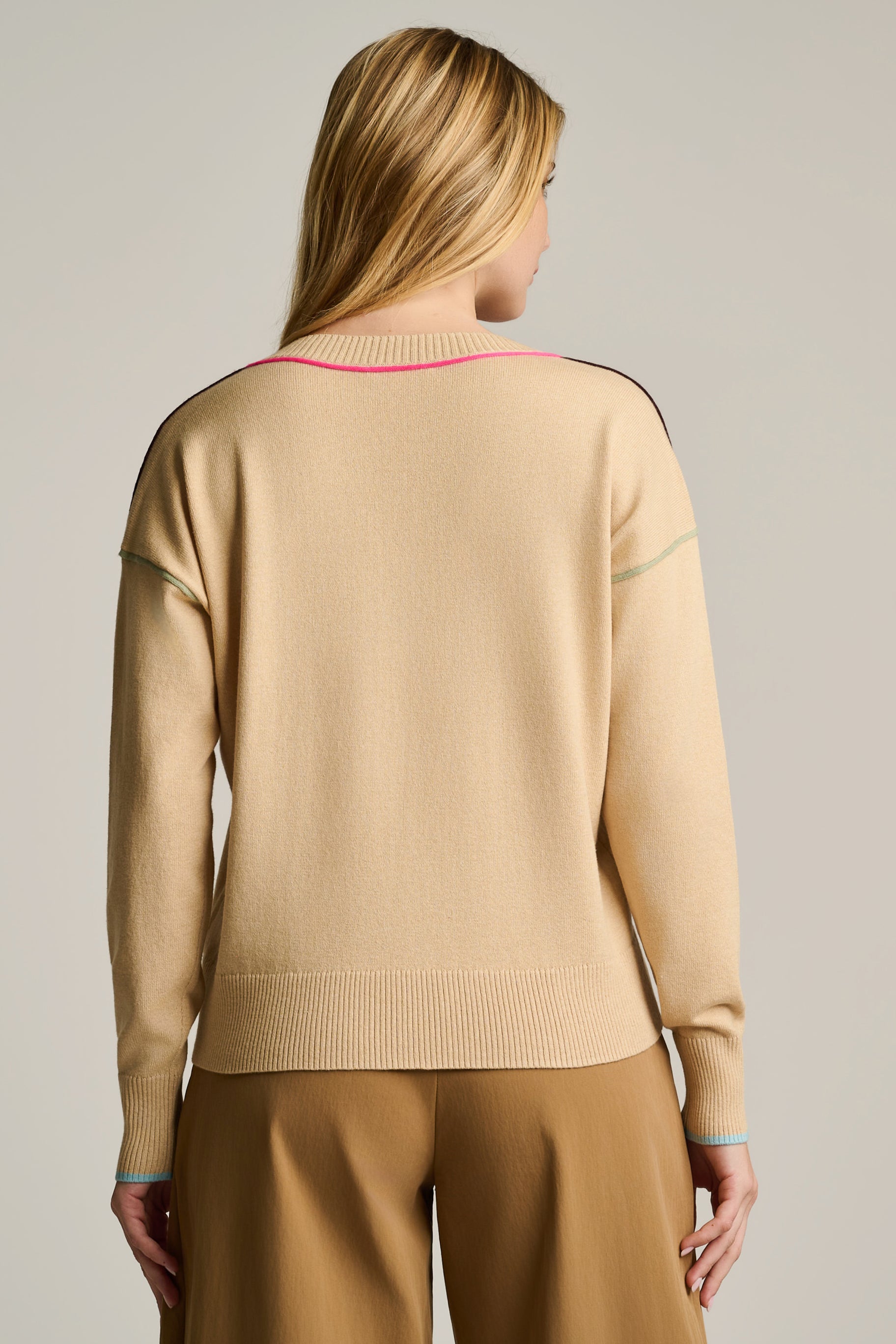 POP STIX COTTON CASHMERE SWEATER