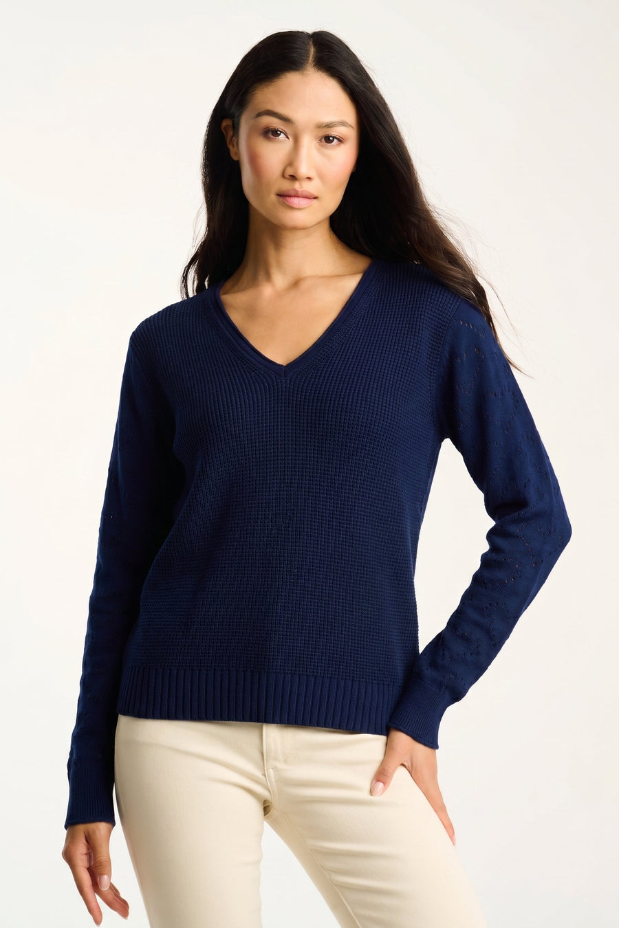 HEARTFELT COTTON SWEATER - Sweater-LISA TODD