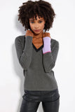 LISA TODD IN A SPLIT SWEATER
