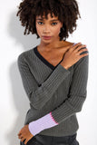 LISA TODD IN A SPLIT SWEATER