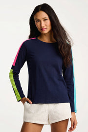 MESH ON COTTON T-SHIRT - Tee-LISA TODD