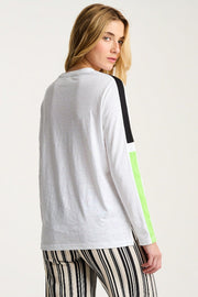 MESH ON COTTON T-SHIRT - Tee-LISA TODD
