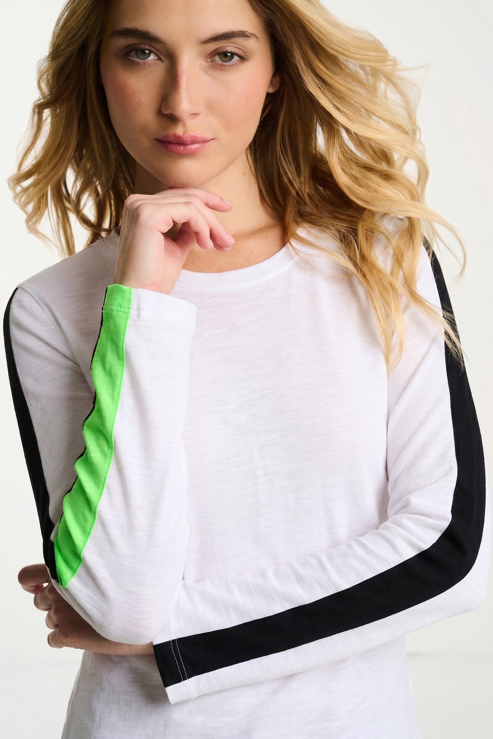 MESH ON COTTON T-SHIRT - Tee-LISA TODD