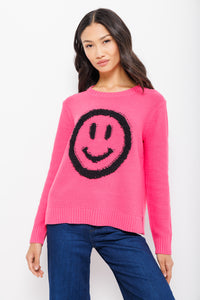 LISA TODD HAPPY FACE COTTON BLEND SWEATER
