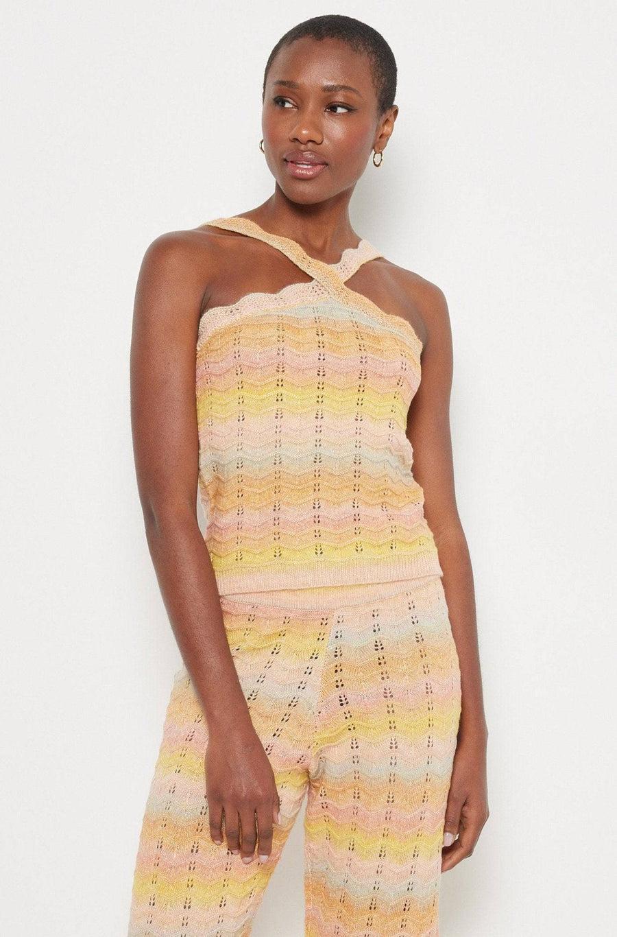 SUMMERSCAPE HALTER - Top-LISA TODD