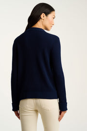 KNIT BLISS COTTON SWEATER - Sweater-LISA TODD