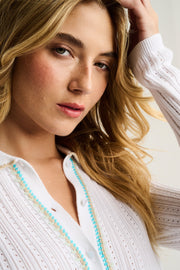 STITCH PLEASE BUTTON UP SWEATER - Cardigan-LISA TODD