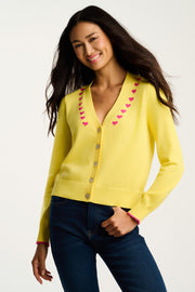 CALL IT LOVE HEART CARDIGAN - Cardigan-LISA TODD