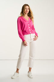 CALL IT LOVE HEART CARDIGAN - Cardigan-LISA TODD