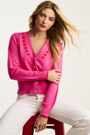 CALL IT LOVE HEART CARDIGAN - Cardigan-LISA TODD