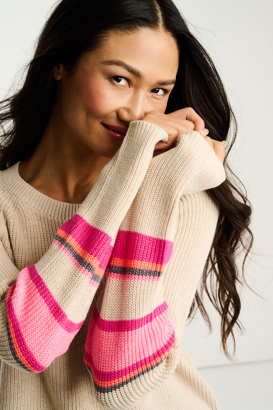 SUN SHAKER COTTON SWEATER - Sweater-LISA TODD