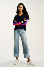 BRITE SIDE COTTON SWEATER - Sweater-LISA TODD