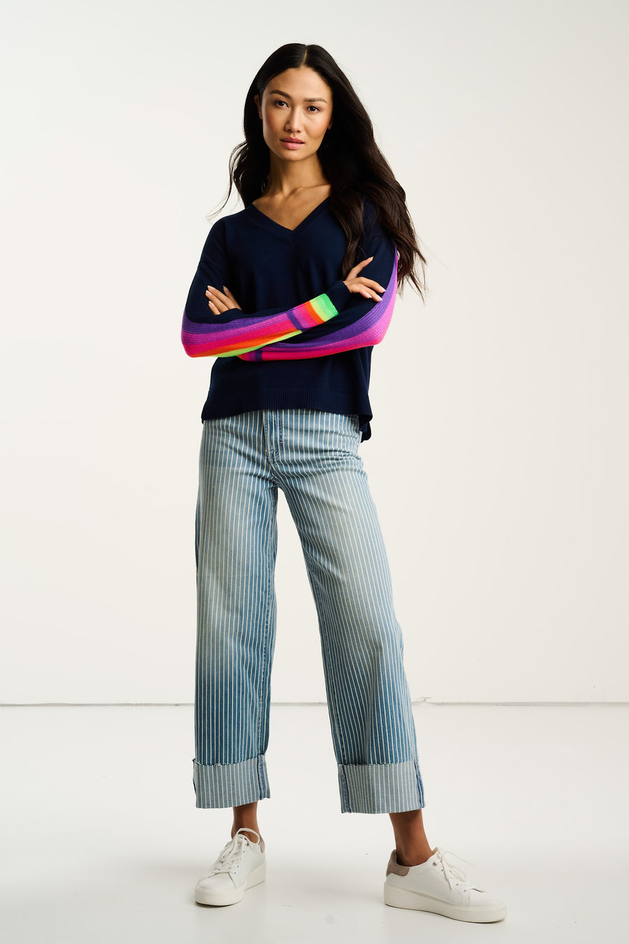 BRITE SIDE COTTON SWEATER - Sweater-LISA TODD