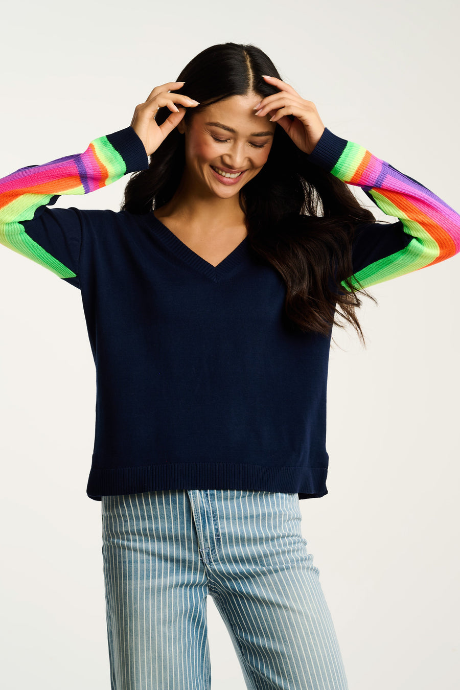 BRITE SIDE COTTON SWEATER - Sweater-LISA TODD