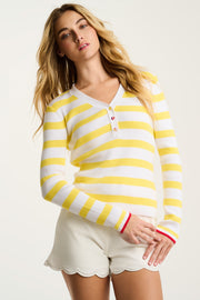 LUCKY STRIPE HENLEY - Henley-LISA TODD