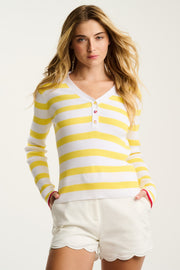 LUCKY STRIPE HENLEY - Henley-LISA TODD
