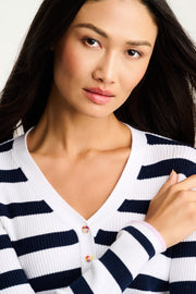 LUCKY STRIPE HENLEY - Henley-LISA TODD
