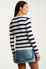 LUCKY STRIPE HENLEY - Henley-LISA TODD