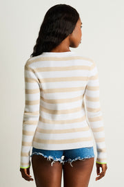LUCKY STRIPE COTTON HENLEY - Henley-LISA TODD
