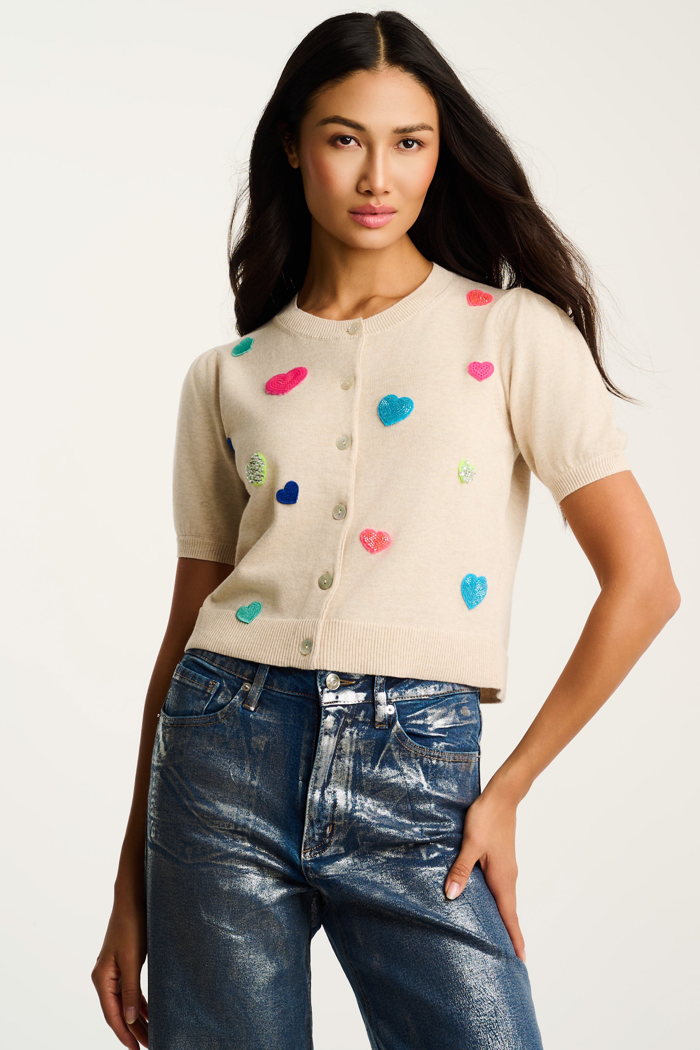 ROYAL FLUSH CARDI - Cardigan-LISA TODD