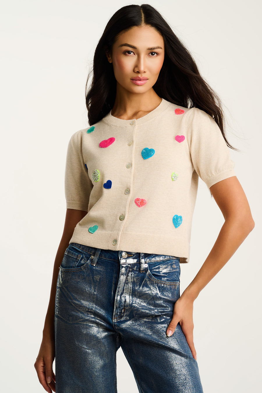 ROYAL FLUSH CARDI - Cardigan-LISA TODD