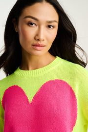 AMORE MIO HEART SWEATER - Sweater-LISA TODD