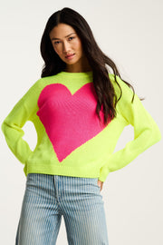AMORE MIO HEART SWEATER - Sweater-LISA TODD