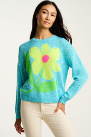 BEL FIORE FLOWER SWEATER - Sweater-LISA TODD