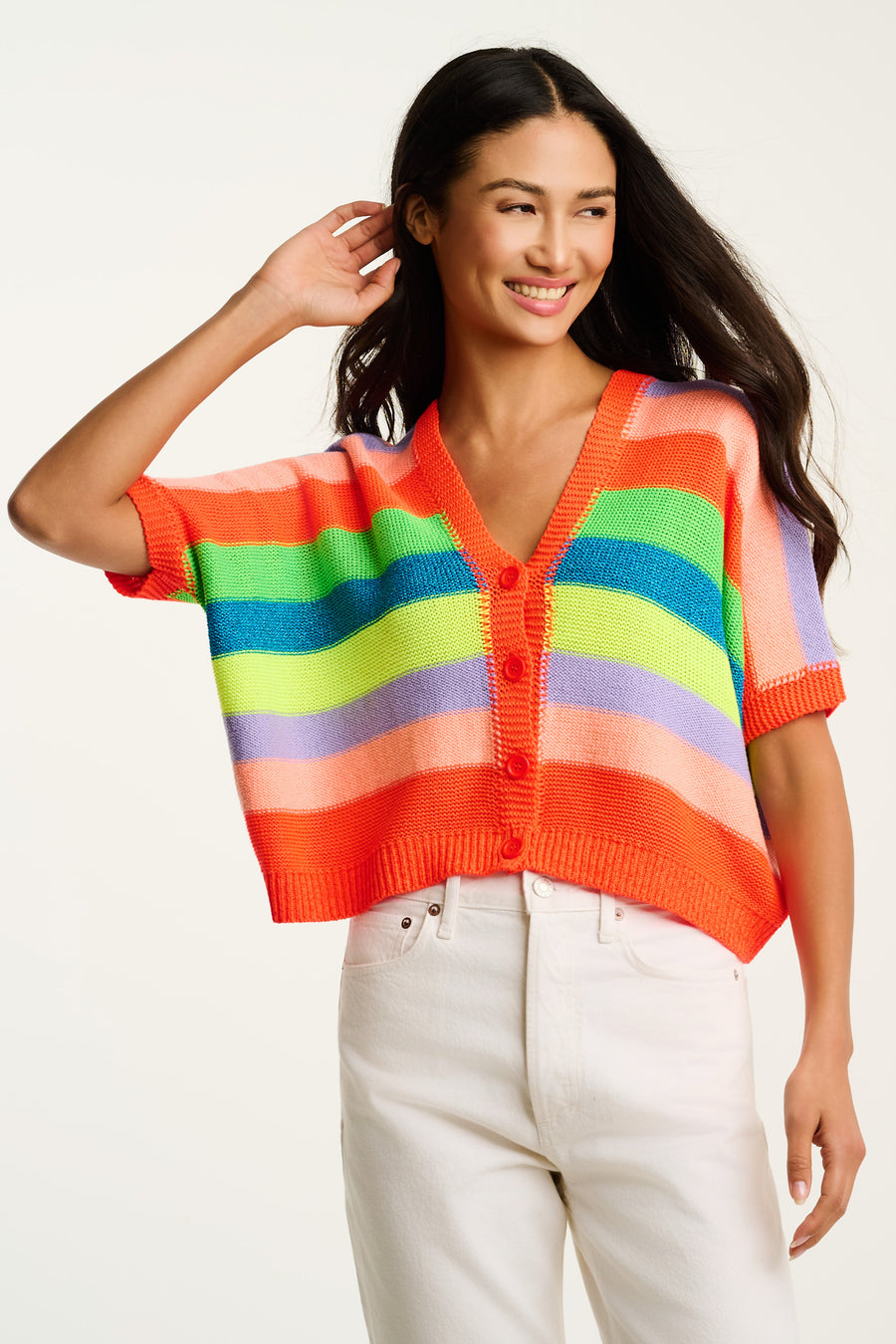 LUMINOSA STRIPED SWEATER - Sweater-LISA TODD