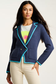 STITCHY MIX BLAZER - Jacket-LISA TODD