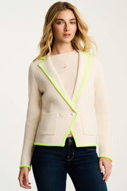 STITCHY MIX BLAZER - Jacket-LISA TODD