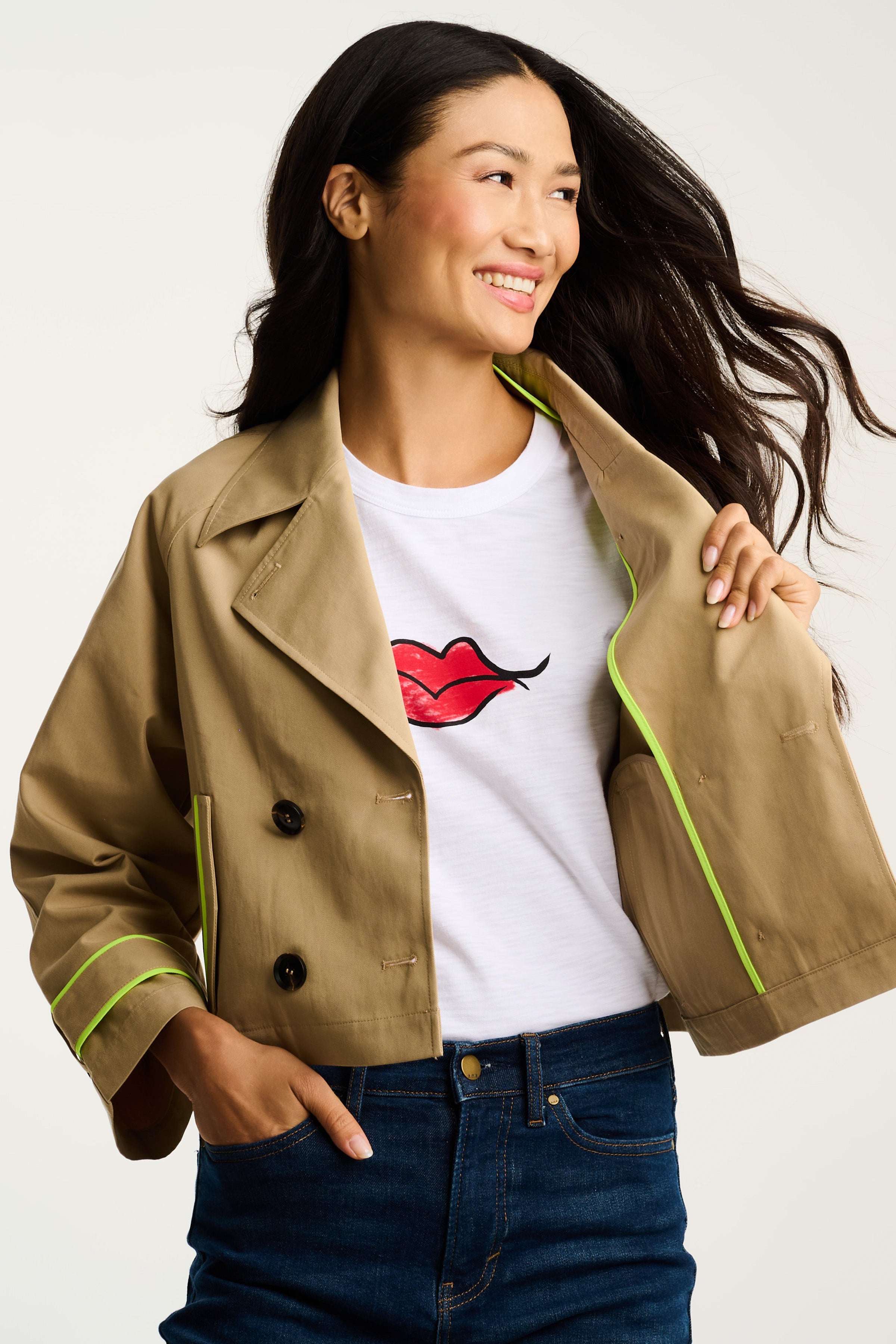 IN TRENCH JACKET – LISA TODD