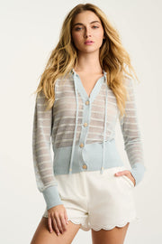 GLIMMER BUTTON UP SWEATER - Cardigan-LISA TODD