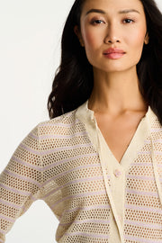 GLIMMER BUTTON UP SWEATER - Cardigan-LISA TODD