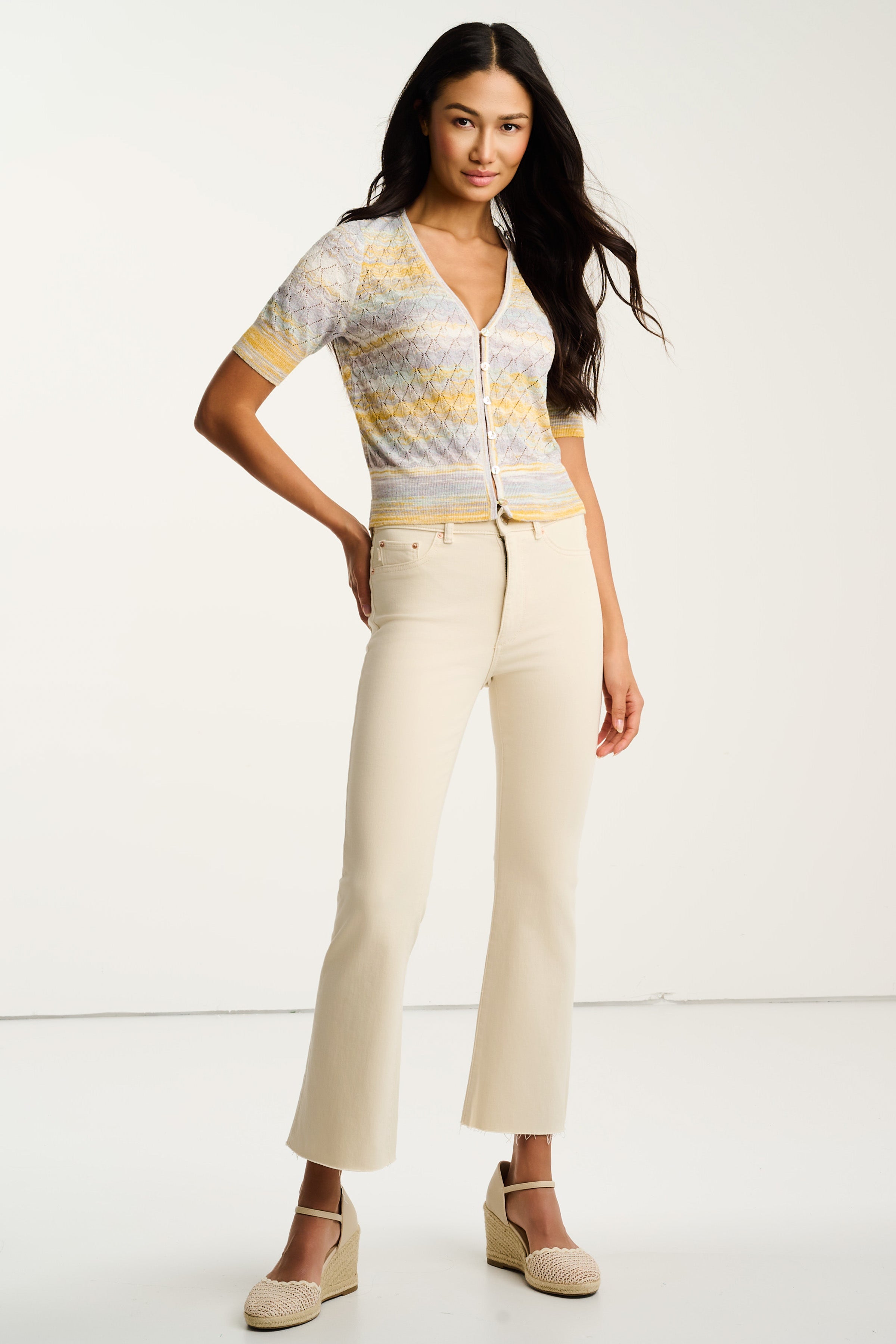SUN-SATIONAL BUTTON UP - Top-LISA TODD