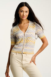 SUN-SATIONAL BUTTON UP - Top-LISA TODD