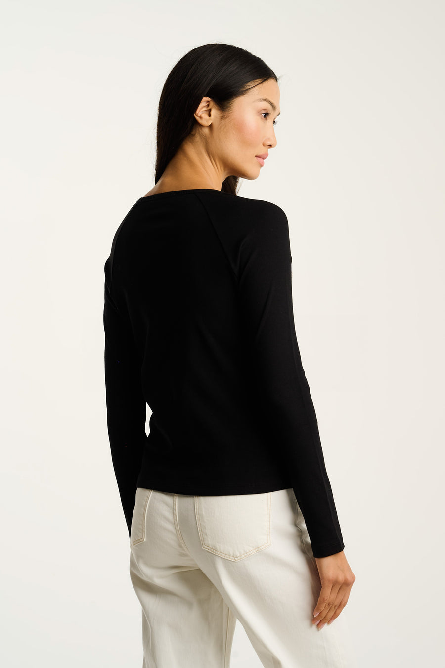 PURE RIB RAGLAN - Top-LISA TODD