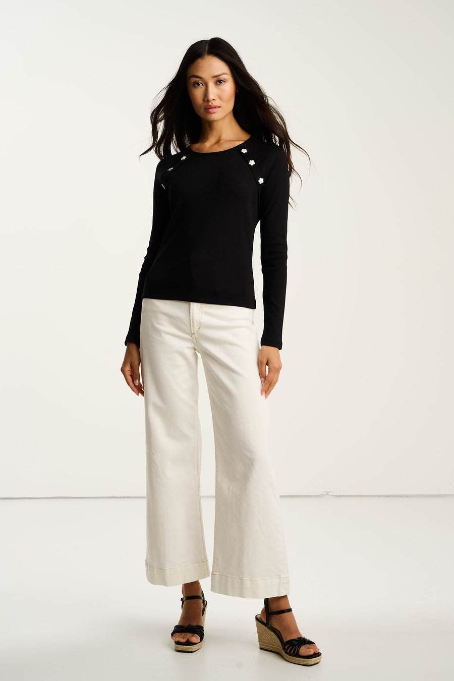 PURE RIB RAGLAN - Top-LISA TODD