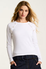 PURE RIB RAGLAN - Top-LISA TODD